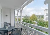 Balkon mit Sitzgelegenheit